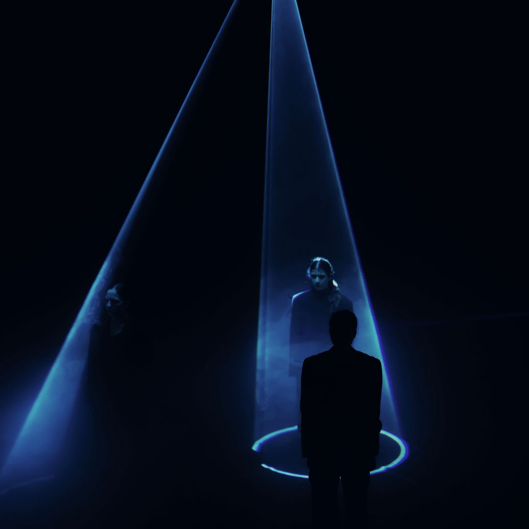 DFP Members Club \u00b7 dancers in a light installation