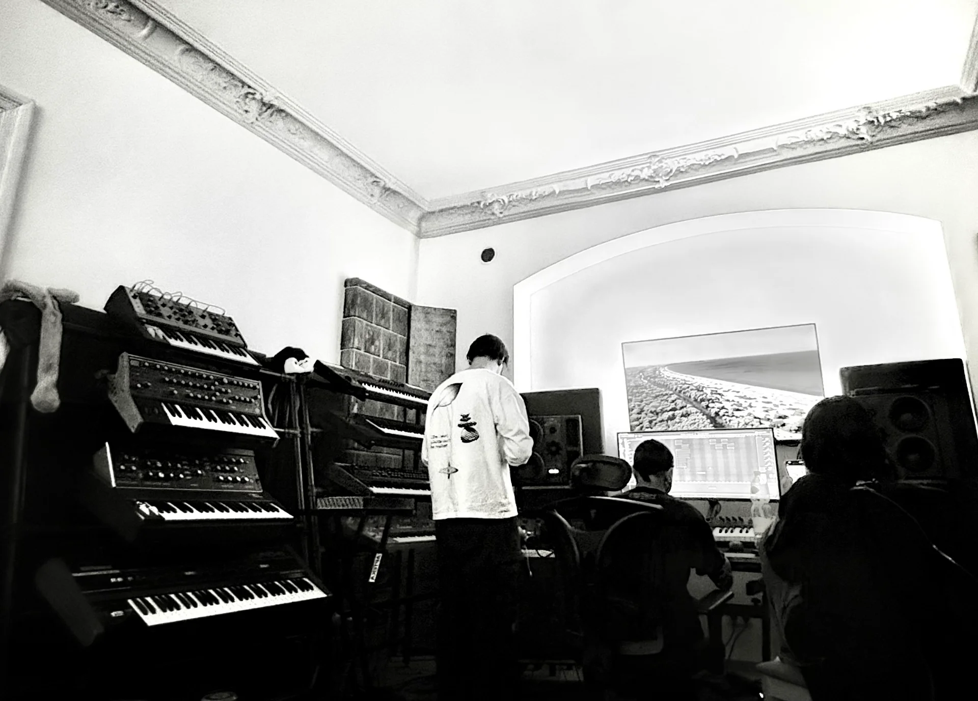 DFP original music \u00b7 studio session with synthesisers and producers